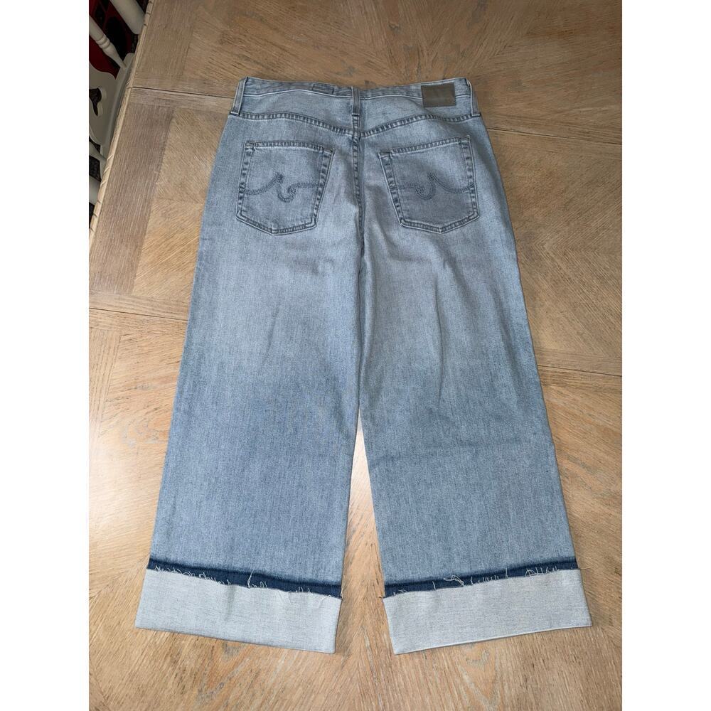 AG Adriano Goldschmied Women's Etta Wide Leg Jeans light wash two tone size 32 - Picture 5 of 11